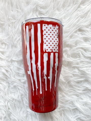 Guns flag tumbler